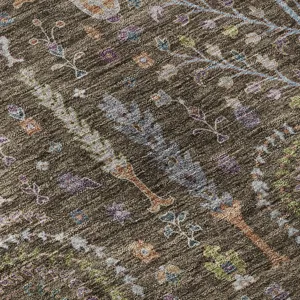 Luxury Washable Hatay Brown 3\' x 5\' Rug