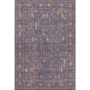Luxury Washable Hatay Eggplant Rug