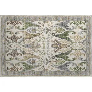 Luxury Washable Hatay Ivory 1\'8\" x 2\'6\" Rug