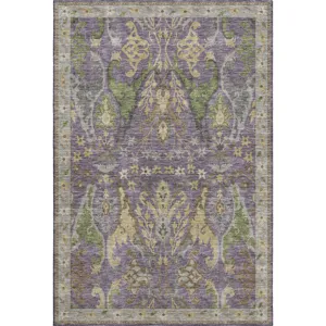 Luxury Washable Hatay Purple 5\' x 7\'6\" Rug