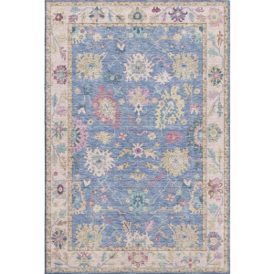Luxury Washable Hatay Blue Rug