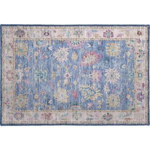 Luxury Washable Hatay Blue Rug