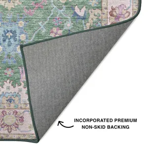 Luxury Washable Hatay Lime 5\' x 7\'6\" Rug