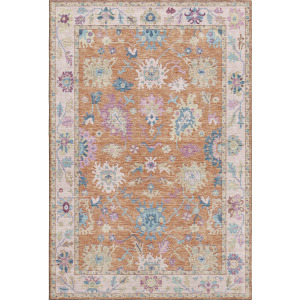Luxury Washable Hatay Orange Rug