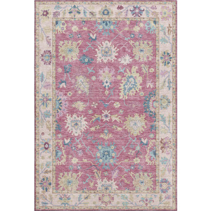 Luxury Washable Hatay Pink Rug