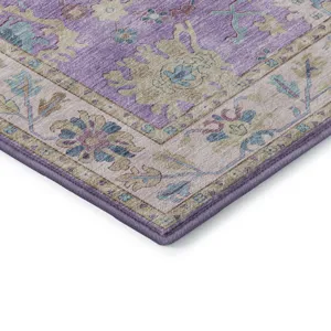 Luxury Washable Hatay Purple 9\' x 12\' Rug
