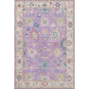 Luxury Washable Hatay Purple Rug
