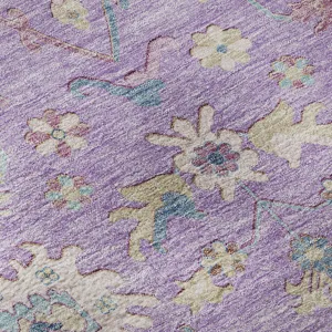 Luxury Washable Hatay Purple 9\' x 12\' Rug