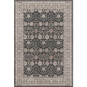 Luxury Washable Hatay Black Rug