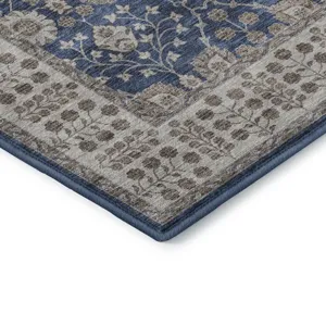 Luxury Washable Hatay Navy 8\' x 10\' Rug