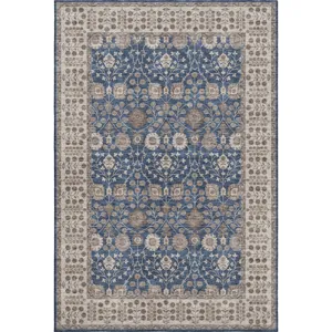 Luxury Washable Hatay Navy 8\' x 10\' Rug