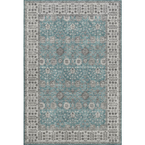 Luxury Washable Hatay Teal Rug