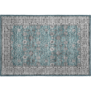 Luxury Washable Hatay Teal Rug
