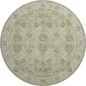 Luxury Washable Hatay Aloe 8' x 8' Round Rug