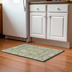 Luxury Washable Hatay Aloe 1\'8\" x 2\'6\" Rug