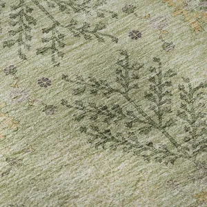 Luxury Washable Hatay Aloe 2\'3\" x 7\'6\" Runner Rug