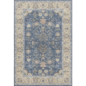 Luxury Washable Hatay Blue Rug