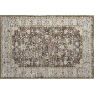 Luxury Washable Hatay Brown Rug