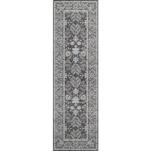 Luxury Washable Hatay Charcoal 2'3
