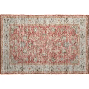 Luxury Washable Hatay Coral 1\'8\" x 2\'6\" Rug