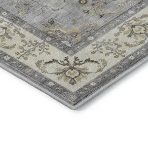 Luxury Washable Hatay Gray 8\' x 10\' Rug