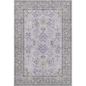 Luxury Washable Hatay Lavender 9\' x 12\' Rug