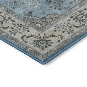 Luxury Washable Hatay Sky 8\' x 8\' Round Rug