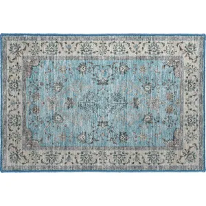 Luxury Washable Hatay Sky 1\'8\" x 2\'6\" Rug