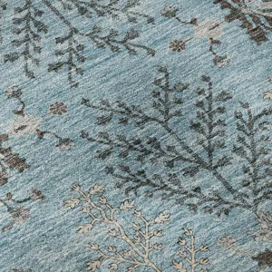 Luxury Washable Hatay Sky 8\' x 8\' Round Rug