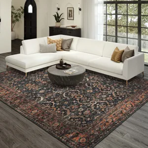 Jericho Charcoal 10\' x 14\' Rug