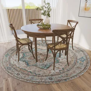 Jericho Biscotti 6\' x 6\' Round Rug