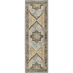 Jericho Pewter 2\'6\" x 8\' Runner Rug