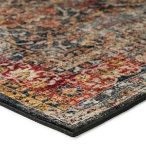 Jericho Charcoal 4\' x 4\' Round Rug
