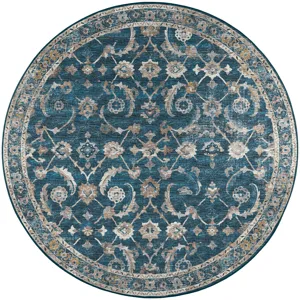 Jericho Navy 10\' x 10\' Round Rug