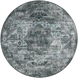 Jericho Steel 8\' x 8\' Round Rug