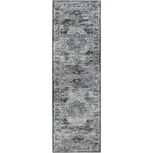 Jericho Steel 2\'6\" x 12\' Runner Rug