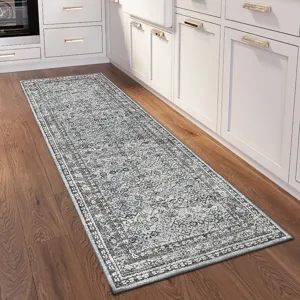 Jericho Pewter 2\'6\" x 12\' Runner Rug