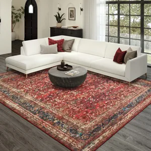 Jericho Scarlett 5\' x 7\'6\" Rug
