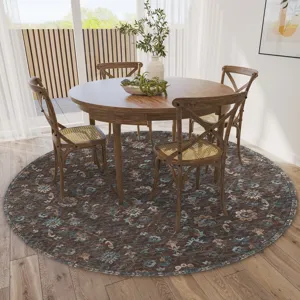 Jericho Sable 4\' x 4\' Round Rug