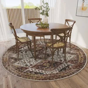 Jericho Putty 10\' x 10\' Round Rug