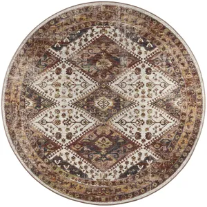 Jericho Putty 10\' x 10\' Round Rug