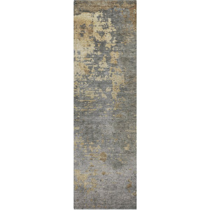 Luxury Washable Indoor/Outdoor Kochi Pewter 2'3