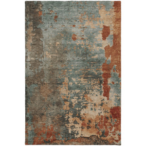 Luxury Washable Indoor/Outdoor Kochi Teal Rug