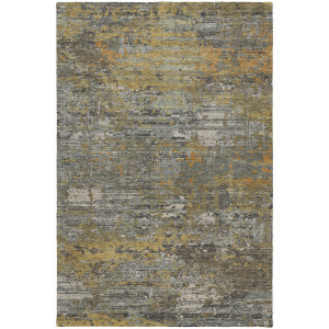 Luxury Washable Indoor/Outdoor Kochi Gray Rug
