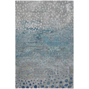 Luxury Washable Indoor/Outdoor Kochi Gray 10\' x 14\' Rug