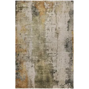 Luxury Washable Indoor/Outdoor Kochi Putty 9\' x 12\' Rug