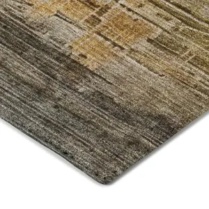 Luxury Washable Indoor/Outdoor Kochi Granite 9\' x 12\' Rug