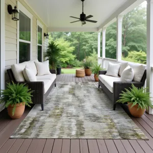 Luxury Washable Indoor/Outdoor Kochi Mocha 5\' x 7\'6\" Rug