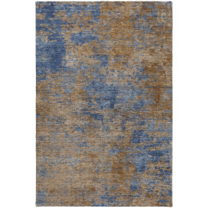 Luxury Washable Indoor/Outdoor Kochi Navy Rug