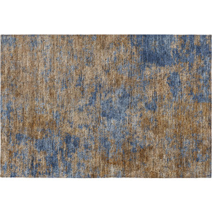 Luxury Washable Indoor/Outdoor Kochi Navy Rug